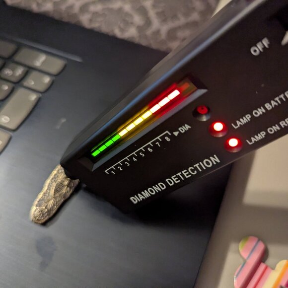 Edwardian Style 10K White Gold & Diamond Filigree Bar Pin/Brooch 2" - Picture 10 of 11